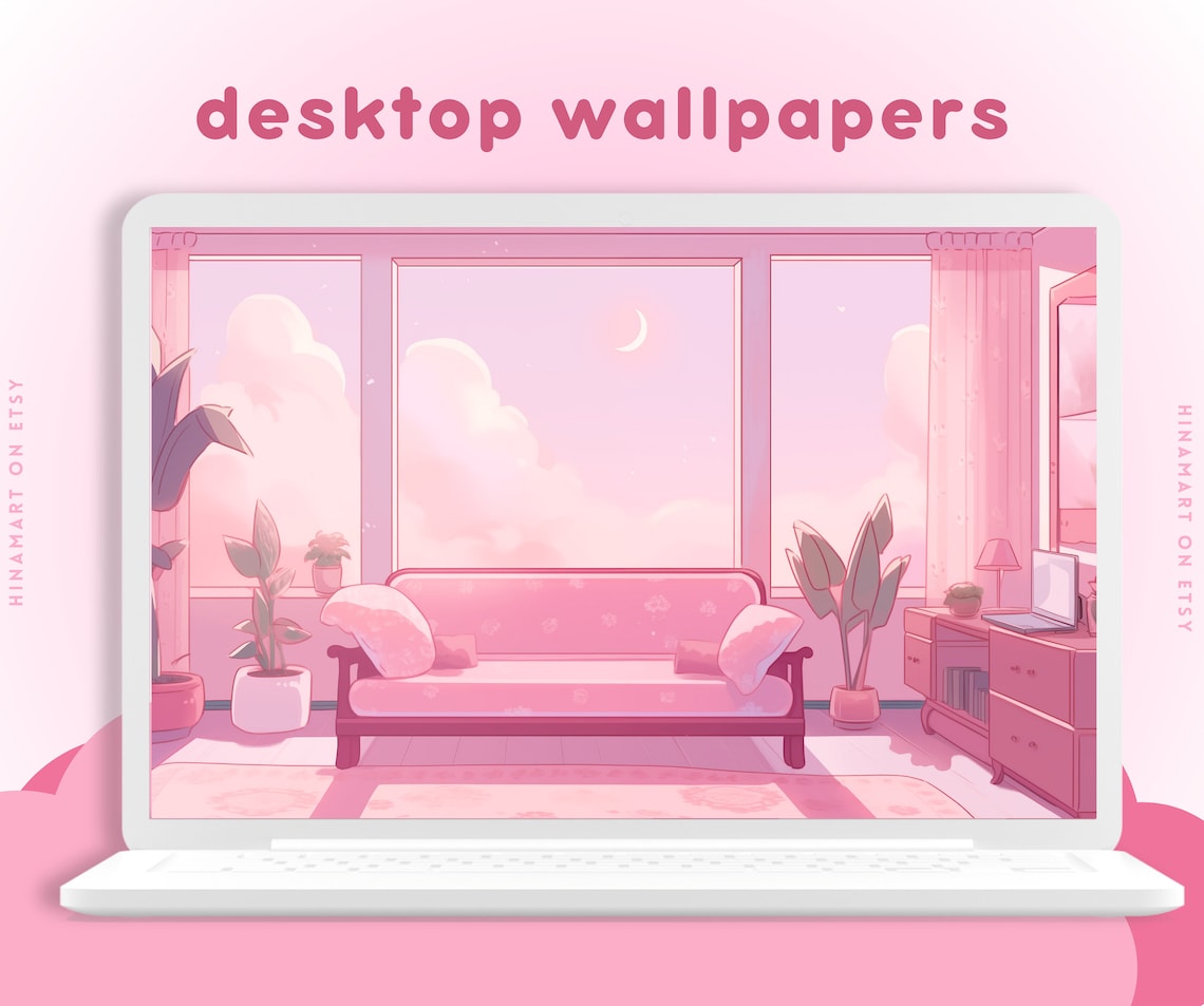 Cozy Pink Room Wallpaper Anime Aesthetic Wallpapers Vtuber Backgrounds ...