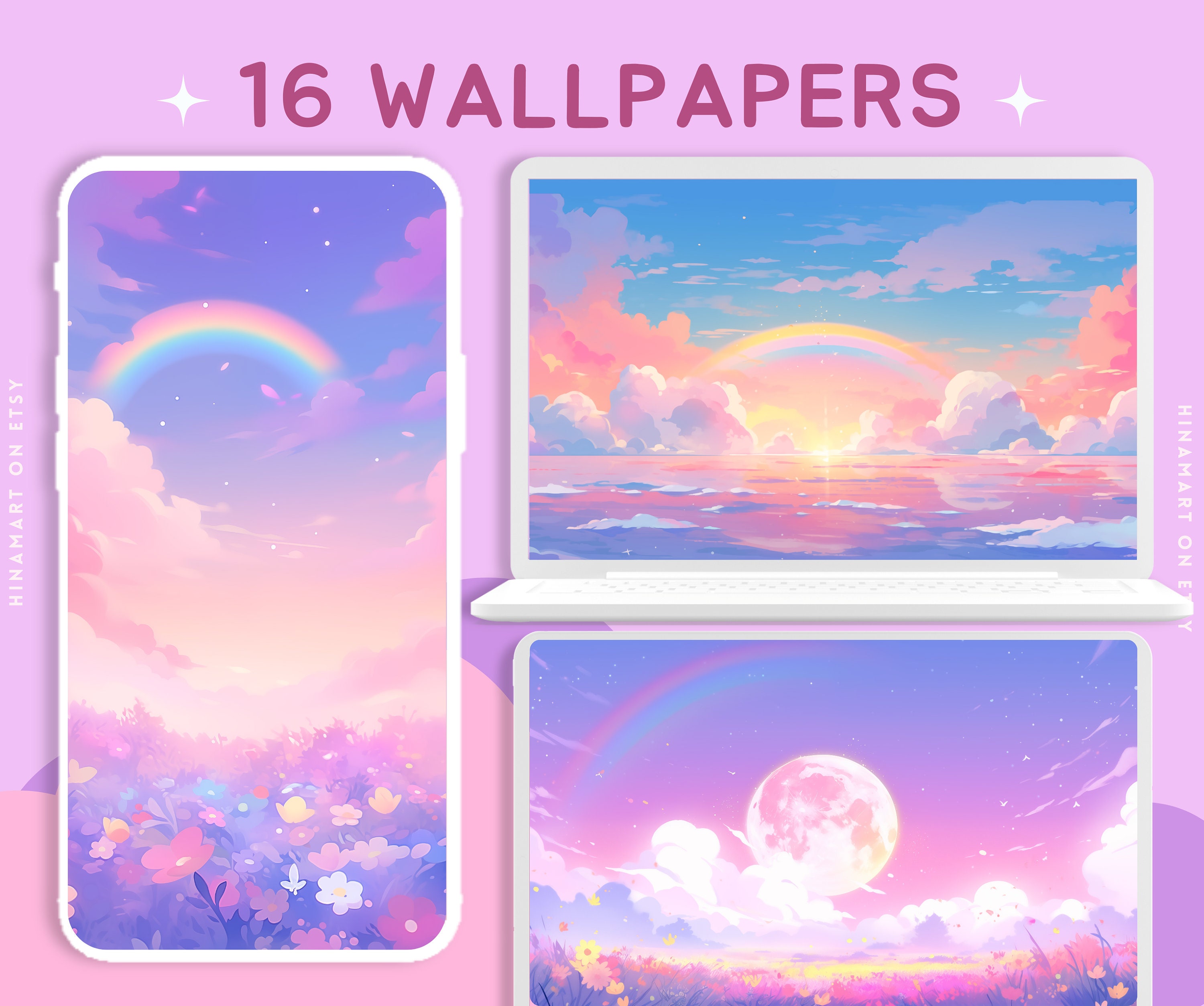 Pastel Ethereal Desktop Wallpaper Dreamy Aesthetic Wallpapers Meadow 