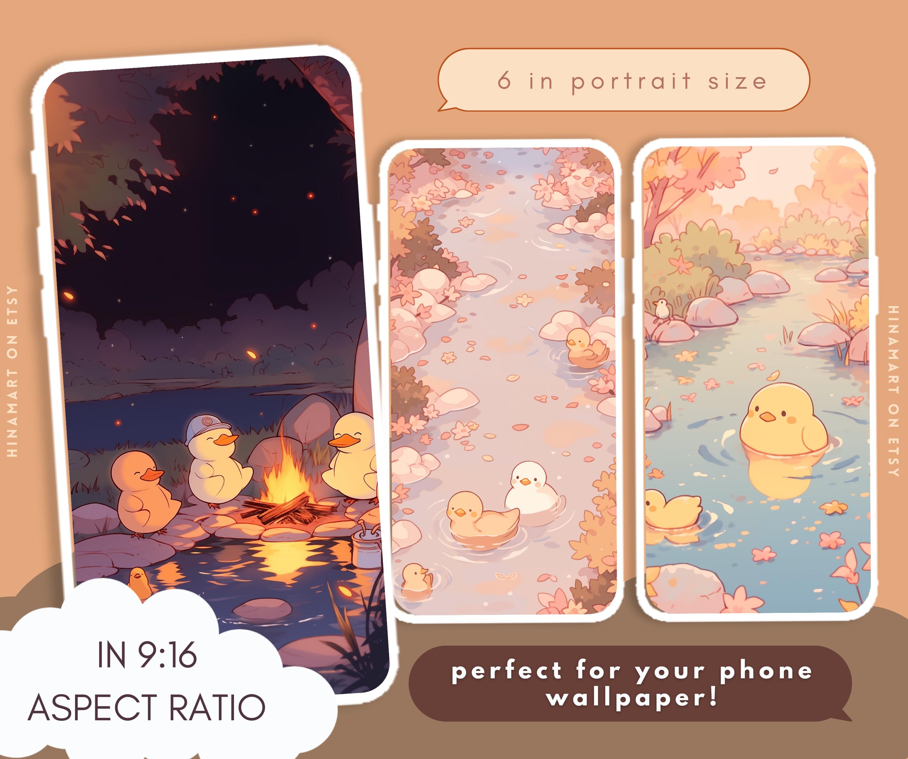 Autumn Ducks Wallpaper Cute Wallpapers Cozy Fall Wallpaper Kawaii Lofi ...