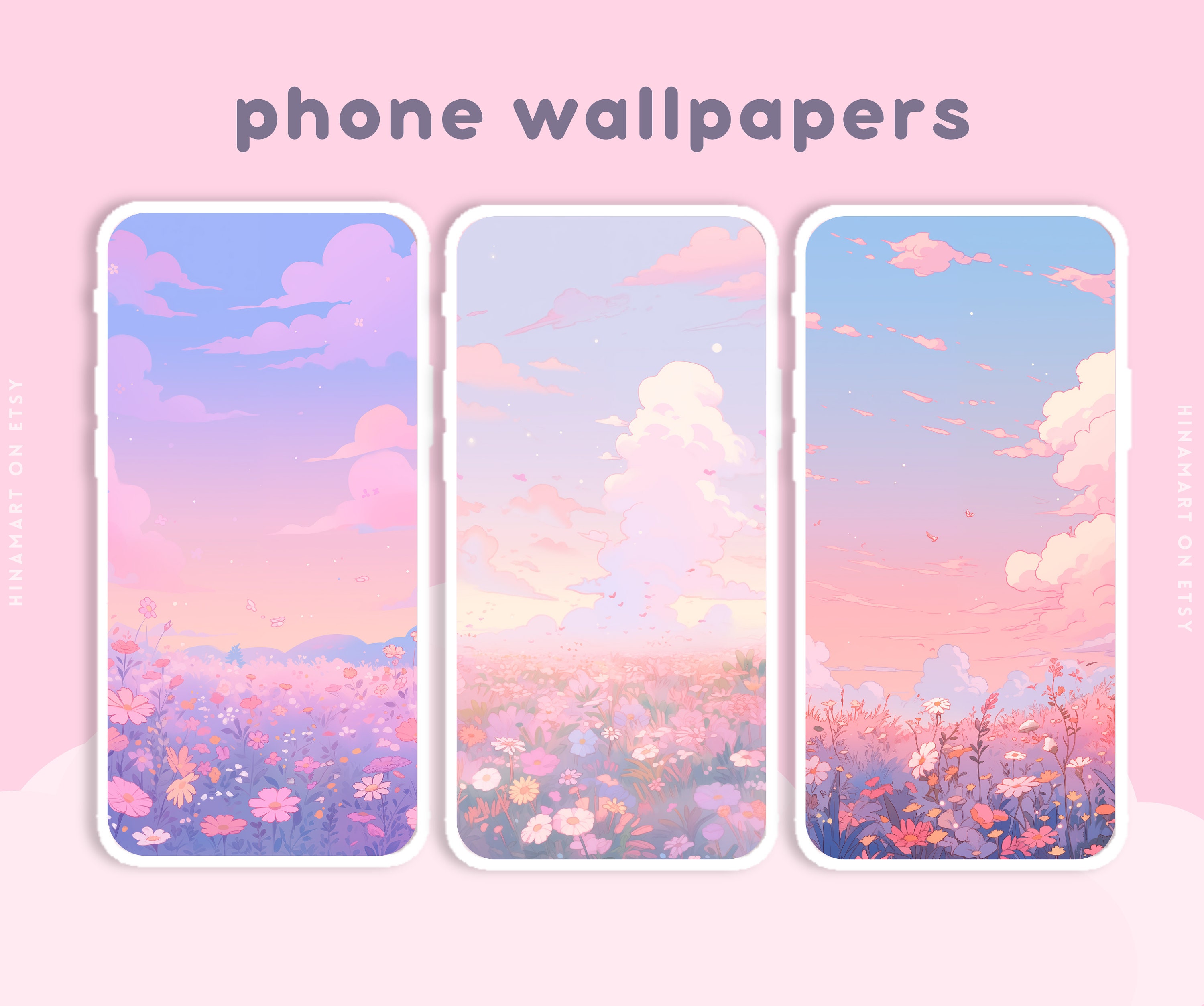Pastel Fields Aesthetic Wallpapers
