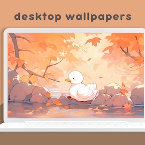 Autumn Ducks Wallpaper Cute Wallpapers Cozy Fall Wallpaper Kawaii Lofi ...