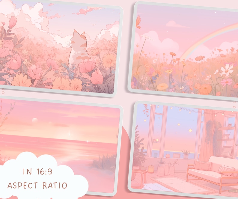 Peach Aesthetic Wallpapers Dreamy Wallpaper Pastel Lofi Wallpaper Anime ...