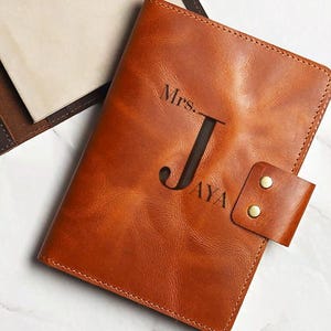 Business Leather Portfolio, Custom Corporate Gift, Employee Appreciation Gift, Leather Document Organizer, Custom Name Journal