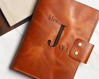 Business Leather Portfolio, Custom Corporate Gift, Employee Appreciation Gift, Leather Document Organizer, Custom Name Journal