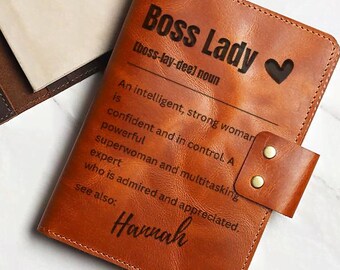 Diario personalizado para jefas Regalo personalizado para jefas Diario para jefas Regalo de recuerdo para jefas Regalo para jefas para mujeres Gerente femenina