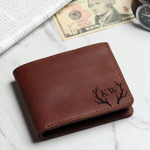 Personalised Wallet For Men, Premium Quality Leather Men&#39;s Wallet, Gift For Him, Anniversary, Groomsmen, Birthday Gift, Gift for Dad