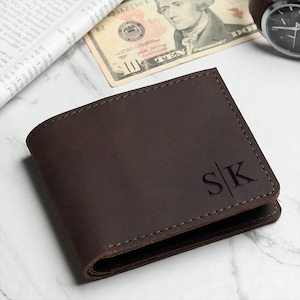 Personalized Wallet,Mens Wallet,Engraved Wallet,Groomsmen Wallet,Leather Wallet,Custom Wallet,Boyfriend Gift for Men,Christmas Gift for Him