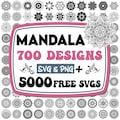 Mandala Svg | Mandala Vector Designs | Mandala Png | Detailed Artwork for Cricut & Silhouette | Intricate Patterns | Mandala Svg Bundle