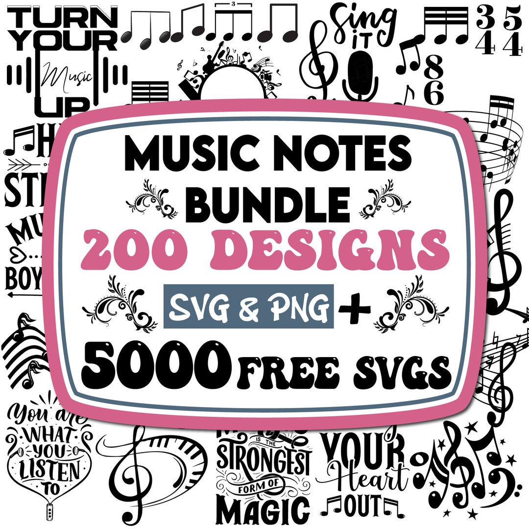 Music Notes Svg Guitar Note Svg Musical Notes Clipart Music Lover Music