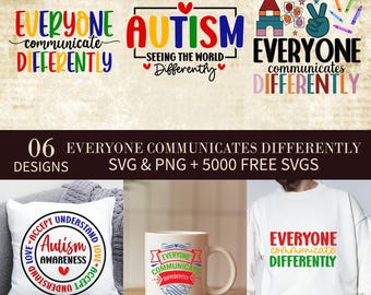 Autismus Bewusstsein Coquette SVG Bundle: Puzzle Ribbon, Bögen (Digitaler Download)