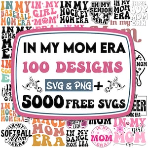 En mi mamá era svg / En mi mamá era mega paquete / En mi fútbol mamá era svg / fútbol mamá svg / baloncesto mamá era svg / voleibol mamá svg