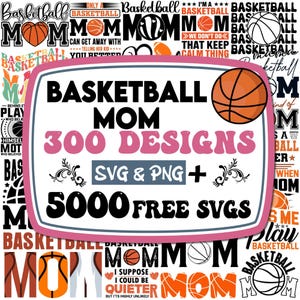 Pacote de SVG de Mãe do Basquete | SVG de Basquete | Alguém Falando Alto SVG de Mãe do Basquete | SVG de Esportes | SVG de Vida de Mãe | SVG de Dia das Mães