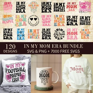 In My Mom Era SVG Bundle: Retro Mom Shirt Designs (Digital Download)