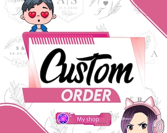 Logotipo personalizado / Diseño gráfico personalizado / Banner personalizado / Paneles de Twitch personalizados / Emotes de Twitch personalizados / Insignias de Twitch personalizadas / Superposiciones de Twitch personalizadas