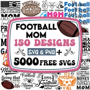Football Mom SVG Bundle: 5000 Designs (Digital Download)