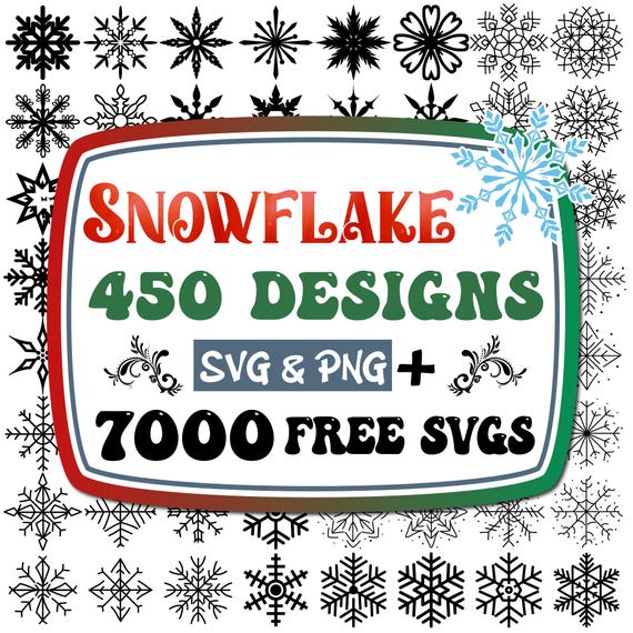 Snowflake Svg | Snowflake Svg Bundle | Snowflake Clipart | Snowflake Cut Files for Cricut and Silhoutte | Snowflake Digital Download