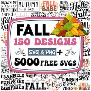 Fall Svg | Fall Svg Bundle | Autumn Svg | Thanksgiving Svg | Fall Svg Designs | Fall Sign | Autumn Bundle Svg | Cut File Cricut, Silhouette