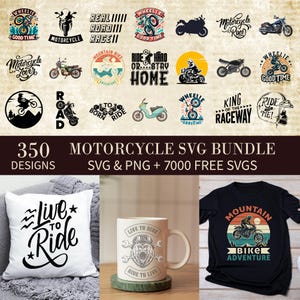 Motorcycle Svg | Motor Bike Svg | Biker Svg | Chopper Svg | Motorcycle Monogram|Motorcycle Clipart For Cricut For Silhouette|Clip Art Bundle