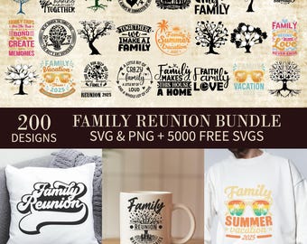 Familientreffen SVG Bundle: Stammbaum Designs (Digitaler Download)