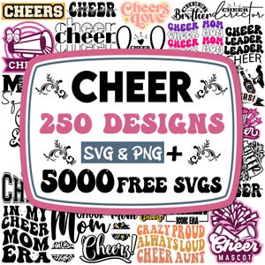 Jubeln SVG Bundle | Cheerleader Datei | Jubeln SVG | Cheer Squad Druck | Jubeln Team SVG | Cheerleader Mädchen geschnitten Datei | Mama Aufmunterung Aufmunterung | Schnittdatei Cricut