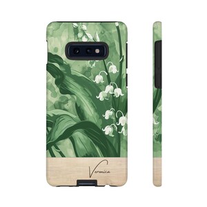 Unique Lily of the Valley Phone Case Floral Birthday Gift Custom Name Personalization iphone samsung google pixel flower mother day