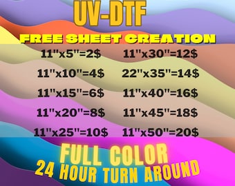 Custom UV DTF Transfer for Cup Wrap and Laptop Stickers - Ready for Press - Sublimation Printing-Dtf Sublimation-Laptop Sticker