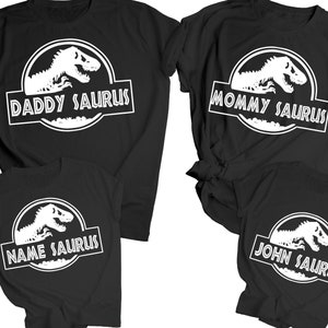 Matching Family Dinosaur Shirts, Birthday Tshirts, Custom Birthday Gift, Funny Birthday Tee, Dinosaur Outfit, Mama Daddy Saurus, Kido Saurus
