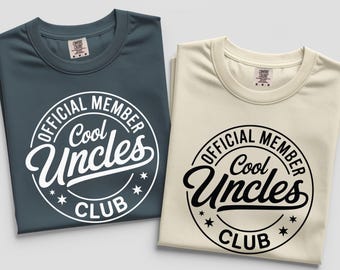 Comfort Colors Cool Uncles Club Shirt, Gift for Brother Baby Announcement Pregnancy Reveal Tee
