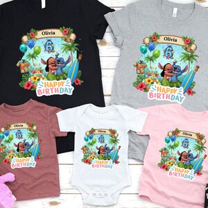 Custom Disney Lilo and Stitch Name - Age design