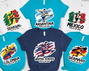USA World Cup 2026 Shirt | Unisex Soccer Fan Tee | Canada Mexico Flag Football T-shirt