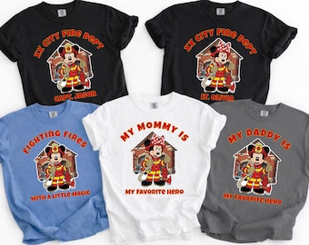 Comfort Colors Firefighter Dad Mom Shirt, Gift for Fireman T-Shirt, Fathers Mothers Day Tee