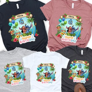 Custom Disney Lilo and Stitch Name - Age design