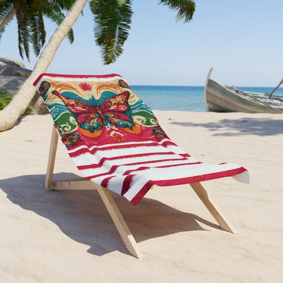 Butterfly beach towel discount