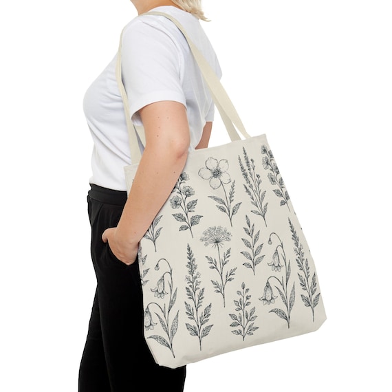 Borsa tote monocromatica con schizzi Presenta una