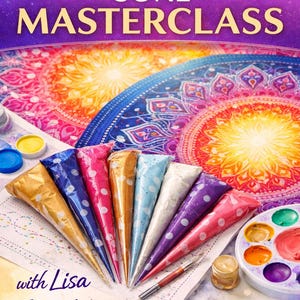 Cone Technique Masterclass for Dot Mandalas • 2.5 Hour Dot Art Course • Learn Pressure, Lines & Dots • Practice Sheets