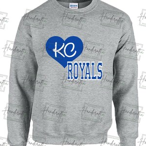 Kansas City Royals Heart Crew Neck Sweatshirt