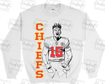 Mahomes Kansas City Chiefs Sweatshirt Oversized Figure