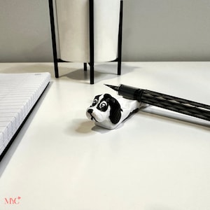 Desk Buddy | Clay Pen Rest | Pencil Rest | Clay Pen Holder | Pen Rest | Desk Decor | Paint Brush Rest | Nail Brush Rest | Office Accessory
