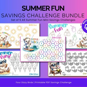 Summer Fun Savings Challenge Bundle: A6 Printable (PDF)