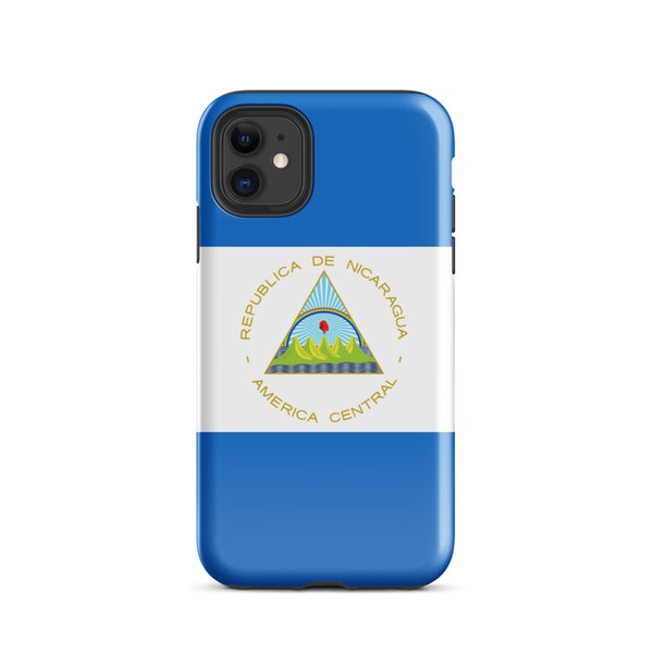 Carcasa De Telefono Nicaragüense | Bandera de Nicaragua | Nicaragua Phone Case | iPhone 11 - iPhone 15 Pro Max