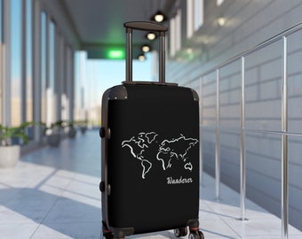 Minimalist World Global Map Wanderer Suitcase