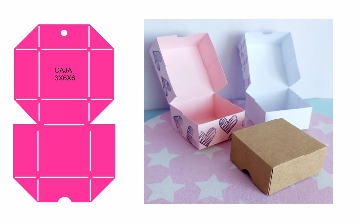 Vectores MOLDES para armar cajas - Etsy México