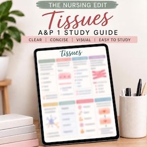 Weefsels | Anatomie & Fysiologie 1 Studiegids | Printbaar voor studenten
