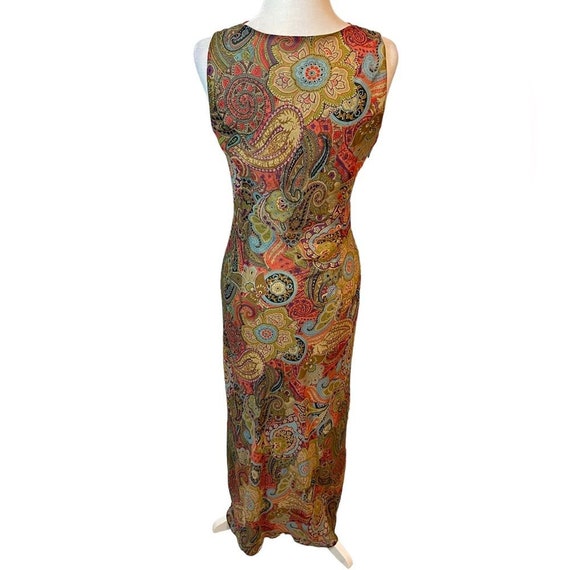 Vintage Positive Attitude, Y2K paisley maxi dress… - image 3