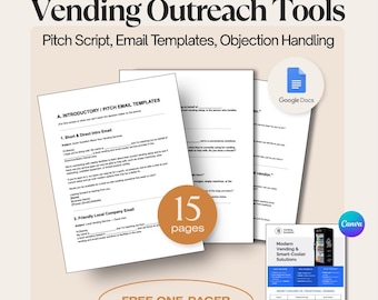 Verkaufs-Business Outrange Bundle | Pitch Scripts & E-Mail Vorlagen (PDF Download, Canva Access)