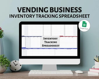 Vending Machine Inventory Tracker: Google Sheets Template (Digital Download))