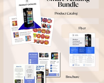 Smart Vending Marketing Bundle | Flyer, Broschüre, Katalog (Digitaler Download)