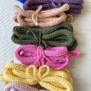 Knit I-Cord / Tricotin I-cord for crafting / Knit Words / Decorative Cord, knit rope for Name Signs, by the yard, bestseller, custom made