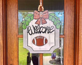 Everyday door hanger with attachment