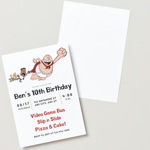 Captain Underpants Party Supplies - Etsy